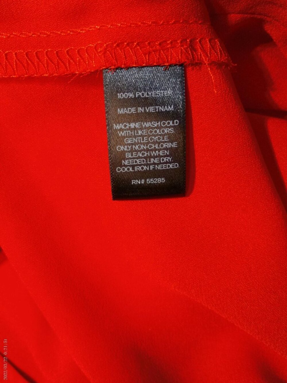 Express The Portofino Shirt Red Medium Sleeveless NWT - Picture 7 of 7
